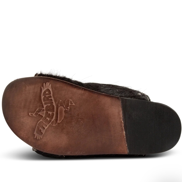 Freebird Asher Black Pony Sandals Size 8 - Picture 6 of 16